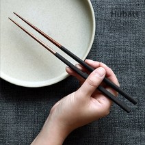 휴바트 절제된 아름다움 호주산 천연 원목 말라스 우드 핸드메이드 나무젓가락 306924, 라이트그레이