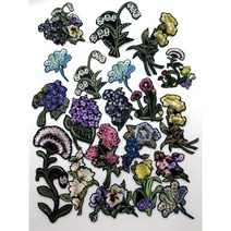 플라이쿱 꽃 볼륨 자수패치 열접착식 와펜 14종, 카네이션(F-012), 1개