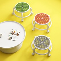 낮은 의자 거실 방안 좌식생활 바퀴이동 방바닥 닦기, 두꺼운 부드러운 시트 표면 (주황색)