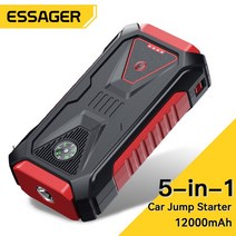 파워뱅크 보조 배터리 자동차 점프 스타터 보조베터리 휴대용 배터리 부스터 충전기 12 볼트 시작 장치 비, 01 12000mAh_01 10400-15000mAh