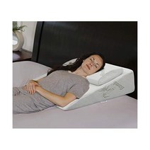 인테비전 폼 베드 웨지 베개 26 x 25 7.5 머리 받침대 하나의 패키지 2 메모리 탑