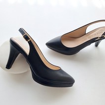국내제작 발편한 가보시 스틸레토 슬링백 하이힐 9cm 여성 구두