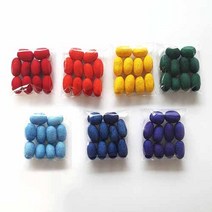 염색 누에고치 (실뽑기 공예용), 파란색