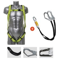 추락방지 이중죔줄 작업용 그네식안전벨트 산업안전벨트 안전대 전체식안전벨트 주상용