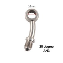 AN3 오토바이 모터 자전거 유압 브레이크 오일 호스 라인 밴조 피팅 m10x1 스테인레스 스틸 10mm, 13 BJ13A