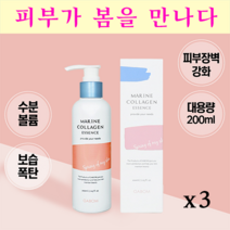 다봄 마린 콜라겐 에센스 피부과 재생 크림 대용량 주름 완화 개선 피부탄력 에센스, 3개