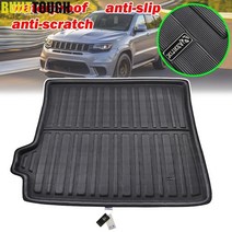 for jeep grand cherokee wk2 2011-2019 car rear trunk liner cargo boot mat floor tray protector carpe, 없음, 지프