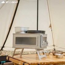미니화목난로 스토브 장작 나무 이동식 캠핑 야외, (세라믹 유리 모델) 2.5m 굴뚝 스테인레스 스틸 표