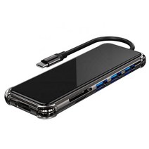 썬더볼트 독 서피스독 p8dc 다기능 도킹 스테이션 6 in 1 usb type c 허브-hdmi 호환 + usb3.0 + usb2.0x2 + sd + tf 노트북 용 카드, 없음