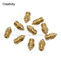 juki nozzle 5/10PCS CR-6 SE 노즐 Hotend 압출기 키트 Ender-3S1 MK8 0.3/0.4/0.5/0.6/0.8MM 3d 프린터 부, 04 0.6mm_02 10PCS