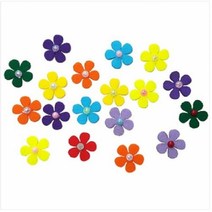DM 환경꾸미기 게시판 펠트 큐빅 5꽃잎(소2.5cm 100개입), 단품