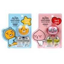 Kakao Friends Car Air Freshener Set Face type 2P 카카오프렌즈 페이스타입 차량용 방향제 2개, 라이언x2