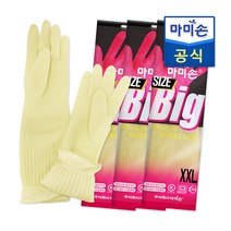 마미손 빅사이즈 XXL (특특대) 고무장갑 아이보리 3개