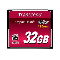 트랜센드 CF 32GB 800X 메모리카드800배속UDMA7, 단품