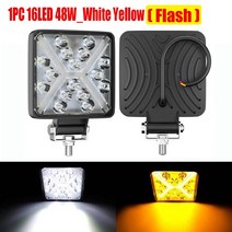 LED 작업등 144W 177W LED 바 936V 자동차 트럭 보트 트랙터 4x4 Atv 오프로드 스포트라이트 LED 헤드 라이, 한개옵션1, 11 1PC 16LED 48WWY