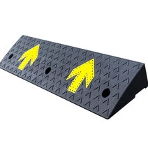 도로턱발판 도로 경계석 진입판 경사대 주차턱 차량, 블랙 -100×25×6