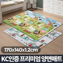 기타 양면 놀이방매트 대 거실쿠션 아기방 층간소음 방지, 동물농장 12T 대