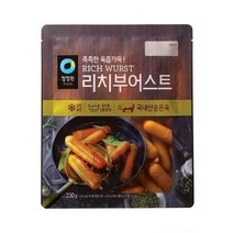 청정원 캠핑음식 리치부어스트 비엔나 소세지 아이들간식 야채볶음 어린이반찬 230g 2개 간단한요리 간편식, 44세트