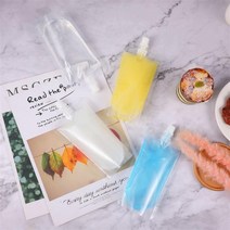 투명 스 파우 트 액상 주스 음료 치 팩 200ml RD-10290 치어팩 보관용기 캡, 단품