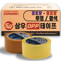 삼우 박스테이프 테이프 인쇄테이프 컬러테이프, 03. 경포장-50M-투명, 1개