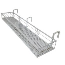 MK 베란다화분걸이대 직각형(120x25) 베란다 고리, 화이트