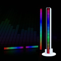 소리반응 센서 TV백라이트 LED무드등 LED자재 경관바, 1개, 블랙