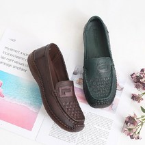 브랜드없음 여성용 옥스포드화 가죽 굽3cm 로퍼