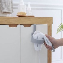 제이와이홀딩스 헤어드라이기 거치대 문걸이 홀더, 1개, 화이트