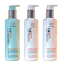 모노세븐 여성 미백 주름개선 기능성 기초 스킨 로션 세트 250ml 대용량 여드름 피부 스킨케어 피지 유수분밸런스 관리 어버이날 엄마 선물, 스킨1개+로션2개