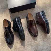 Q1040106 천연가죽 남자 정장구두 윙팁 키높이 보트슈즈