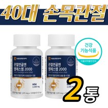 40대 손목 무릎 관절 튼튼 msm 조인트 연골영양제, 2개, 120정