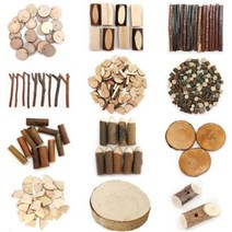 나무조각 54종 놀이 유니아트 만들기 꾸미기 집콕 엄마와 재료, 45번