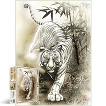 퍼즐라이프 백호도 호랑이 1000피스 직소퍼즐액자 PL1253, 퍼즐만