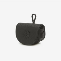 닥스 골프 DAKS GOLF 로고 프린팅 고급 가죽 프리미엄 볼 케이스, 블랙, 1개