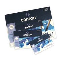 [캔숀]몽발 수채화지1면제본패드 CA807-PD155300g 10.5x15.5 중목, [6568210]옵션없음