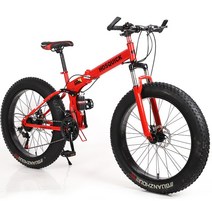 전동 여성용 키트 자전거 세발 대여 접이식 경량 구매, 24 속도, 24인치, 빨간 눈 선물 가방