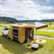 카니발 꼬리텐트 쏘렌토 스타렉스 차박 차량 도킹텐트 사계절, 블랙