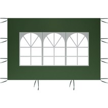 마당 그늘막 옥상 수영장 타프 3x2m 방수 전망대 awning sunshade sun shade sail 야외 정원 비치 캠핑 양산 가든 파티 캠핑 텐트, 03 green with window