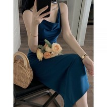 코발트 블루 셔츠 파란색 블라우스 남방 난방 Syiwidii 바디콘 드레스 이브닝 레드 웨딩 실크 미디 스파게티 스트랩 롱 새틴 블랙