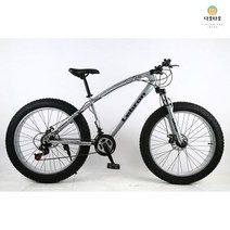 오프로드 팻바이크 자토바이 입문용 대형, 27단, 26인치, 실버