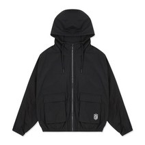 NFL F203WJK501 우먼스 크롭 후드 자켓 블랙