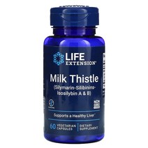 Life Extension 라이프익스텐션 밀크시슬 Milk Thistle 750mg 60베지캡슐 실리마린 실리빈 이소실리빈 엉겅퀴 Silymarin Isosilybin
