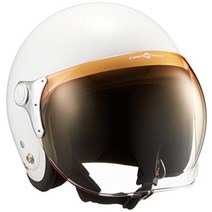 댐 트랙스 (DAMMTRAX) 오토바이 헬멧 제트 BUBBLE-BEE P.WHITE 프리 사이즈 (57CM ~ 60CM 미만)