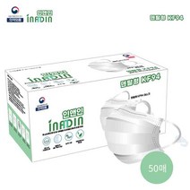 국내생산 인앤인 KF94 황사 방역 마스크 50매 1박스