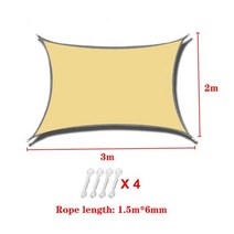 렉타타프 타프쉘 타프모기장 270도어닝 옥타타프shade awning canopy 방수, 카키 2x3m