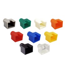 인네트 IN-OPENO RJ45 통신 랜 케이블 오픈형 각부트 국산 보호캡 오랜지 100개입