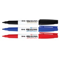 [문구조아] 자바 세필 보드 마카 필기도구 빨강, 2개