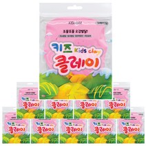 키즈클레이 50g 분홍 X 10개 / 컬러클레이 클레이, 분홍 10개