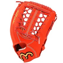 모리모토 2018 SUP-K07 SUPREME 13인치 뉴이치로웹 외야 글러브 오렌지+적색 좌우, 오+적색