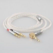 99% 순수 실버 8 코어 헤드폰 이어폰 케이블 초점 지우기 Elex Elegia Stellia 헤드셋 AH-D7200, 01 3.5mm 3 pole_05 3M